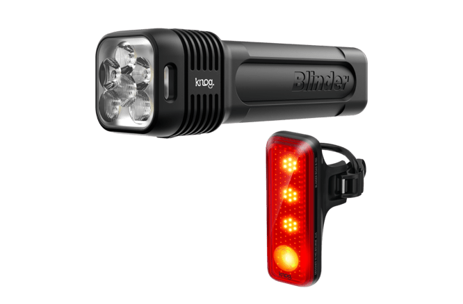 KnogKnog Lichtset Blinder 1300 & Blinder R150 schwarz
