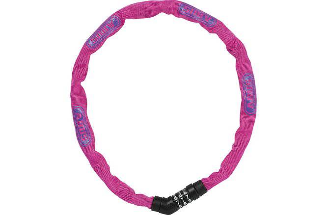 ABUSAbus Kettenschloss 4804C/75 Code ohne Halter pink