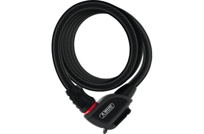 ABUSAbus Spiralkabelschloss Phantom 8950/180 mit Halter TexFL schwarz