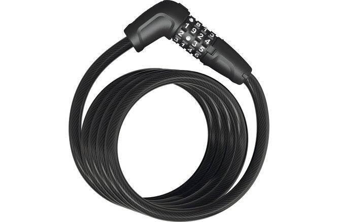 ABUSAbus Spiralkabelschloss Numero 5510C/180 Code mit Halter SCMU 5C schwarz