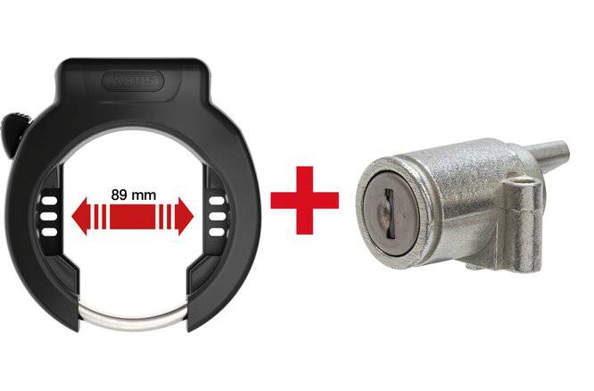 ABUSAbus Rahmenschl. 4750XL & Akkuschl.IT2.1 T82 Bosch2 gleichschliessend schwarz