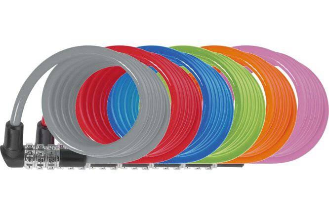 ABUSAbus Spiralkabelschloss 3506C/120 Code ohne Halter assortiert