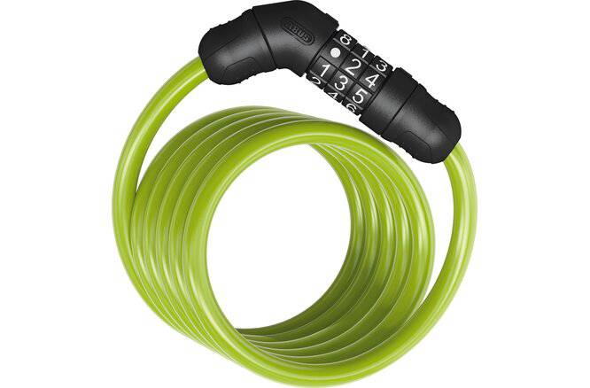 ABUSAbus Spiralkabelschloss Star 4508C/150 Code ohne Halter grün