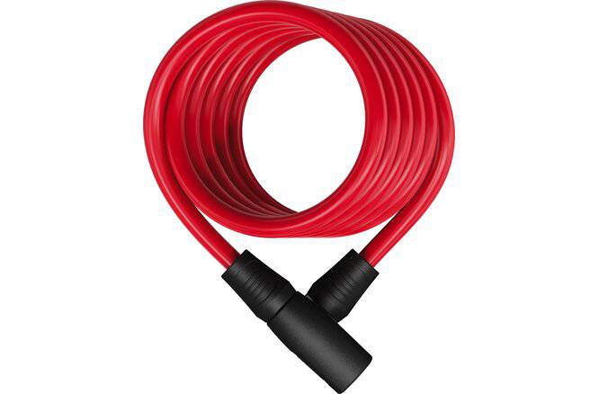 ABUSAbus Spiralkabelschloss Star 4508K/150 ohne Halter rot