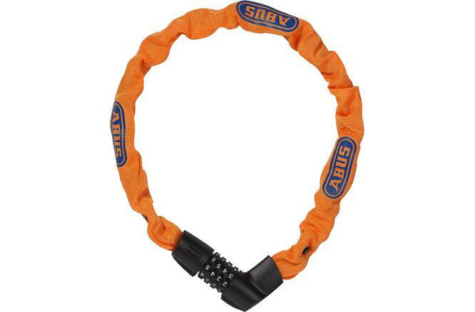 ABUSAbus Kettenschloss Tresor 1385/75 Code ohne Halter neon orange