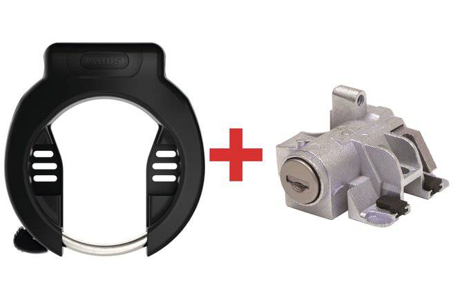 ABUSAbus Rahmenschl. 4750S & Akkuschl. DT2 T82 Bosch2 gleichschliessend schwarz