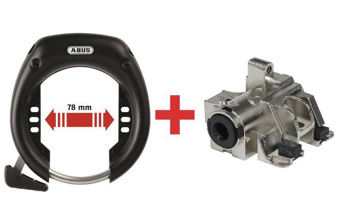 ABUSAbus Rahmenschl. 5755L & Akkuschl. DT2 XPlus Bosch2 gleichschliessend schwarz