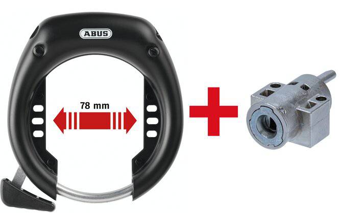 ABUSAbus Rahmenschl. 5755L & Akkuschl. IT3 XPlus Bosch2 gleichschliessend schwarz