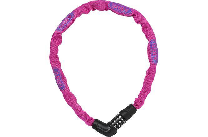 ABUSAbus Kettenschloss 5805C/75 Code ohne Halter pink