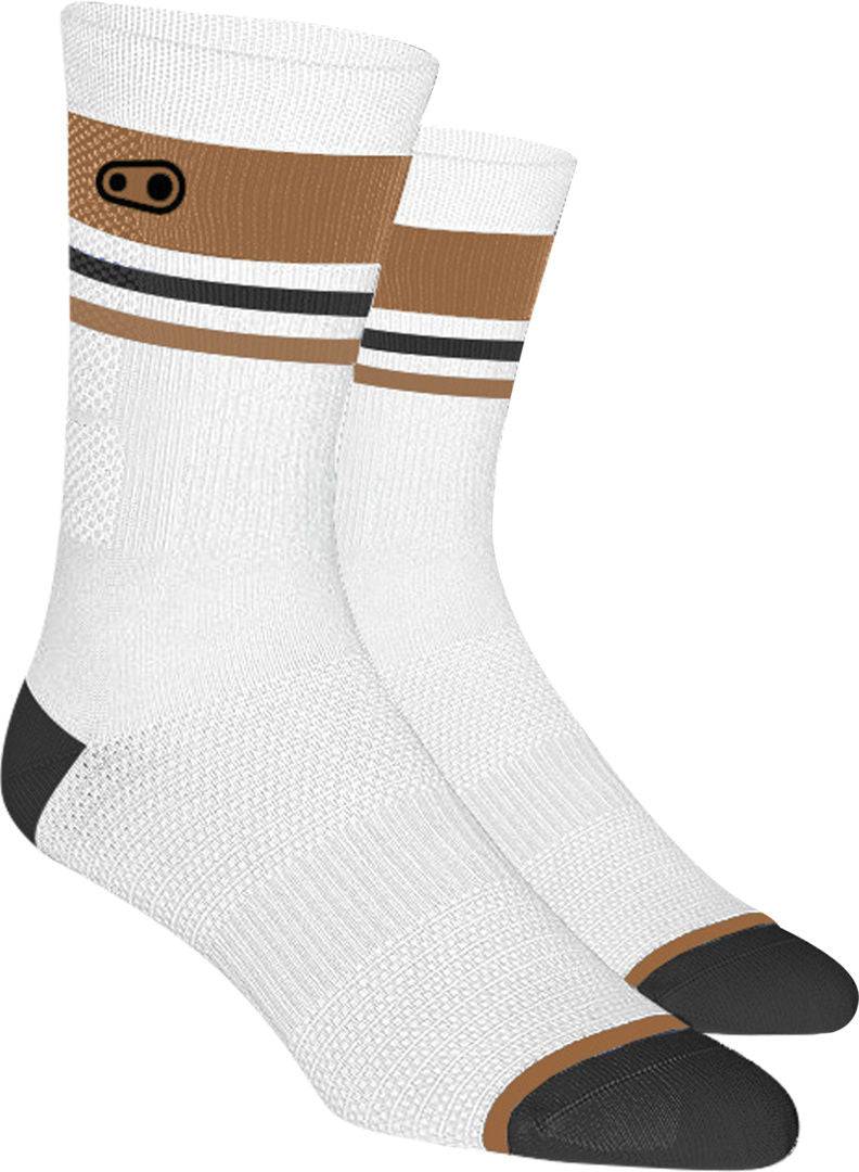 CrankbrothersCrankbrothers-Socken Trail weiss-braun-schwarz L-XL