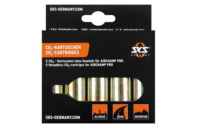 SKSSKS CO2-Patronen 2 x 16 g ohne Gewinde