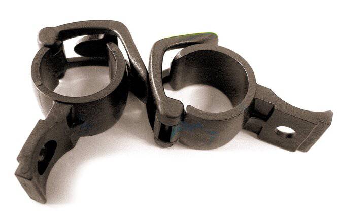 SKSSKS Befestigungsklemme schwarz Q 23-26mm Set à 2 Stk.