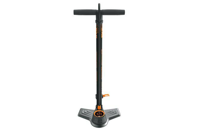 SKSSKS Standpumpe Air-X-Plorer Digi 10.0 Stahl Multi Valve schwarz/orange