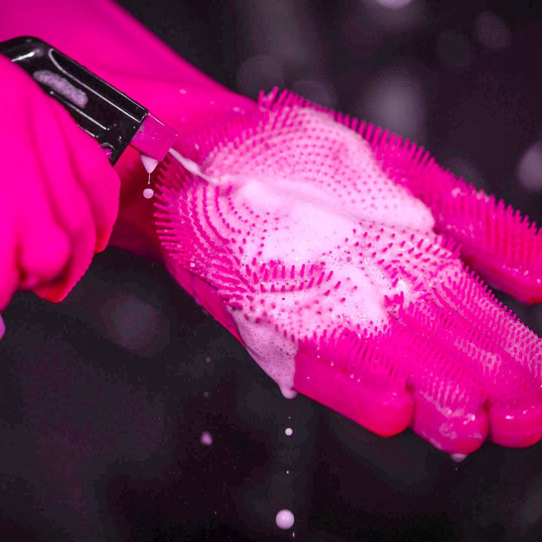 Muc-OffMuc-Off-Deep Scrubber Gloves Pink L