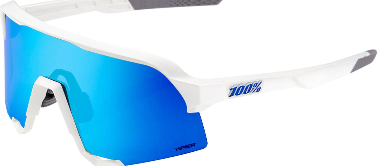 100percent100percent-Brille S3 Matte White-HiPER Blue ML