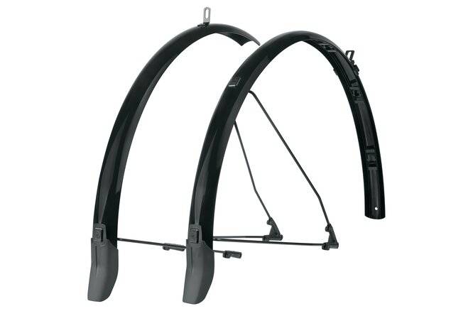 SKSSKS Schutzblechgarnitur Bluemels Cable Kunststoff 28" 45 mm schwarz