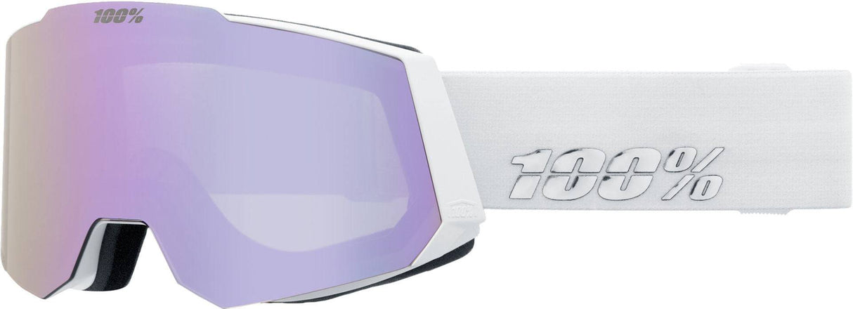 100percent100percent-Snowcraft Hiper Goggle White/Lavender - Mirror Lavender Lens