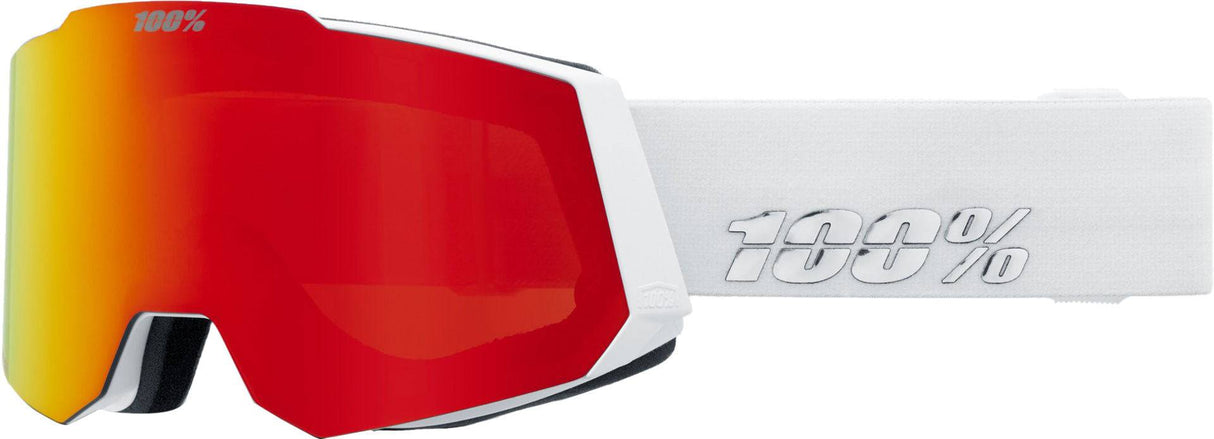 100percent100percent-Snowcraft Hiper Goggle White/Copper - Mirror Copper Lens