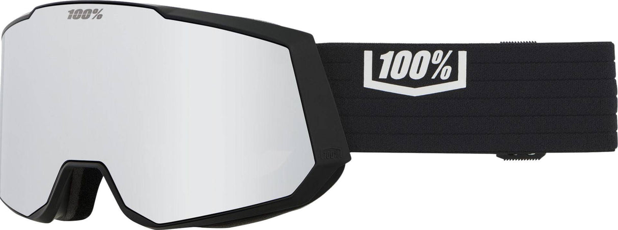 100percent100percent-Snowcraft XL Hiper Goggle Black/Silver - Mirror Silver Lens