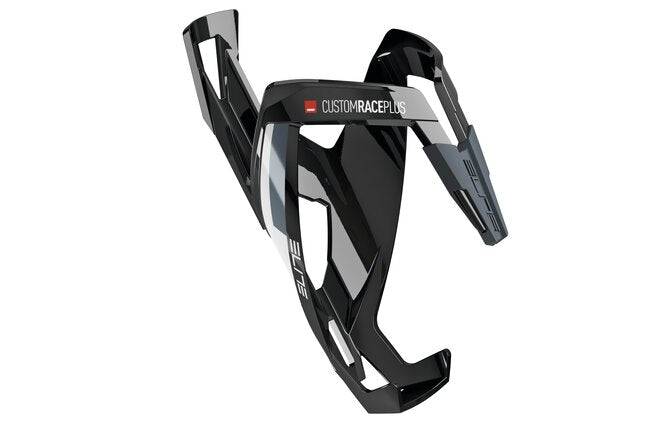 EliteElite Bidonhalter Custom Race Plus glossy glasfaser schwarz-weiss