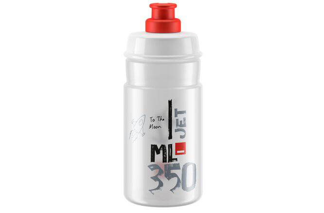 EliteElite Bidon Jet für Kinder 350 ml transparent-rot Ø 66mm