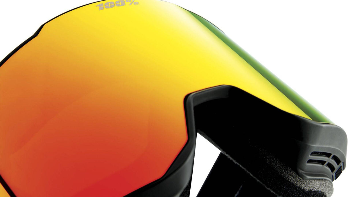 100percent100percent-Snowcraft XL Hiper Goggle Black/White - Mirror White Lens