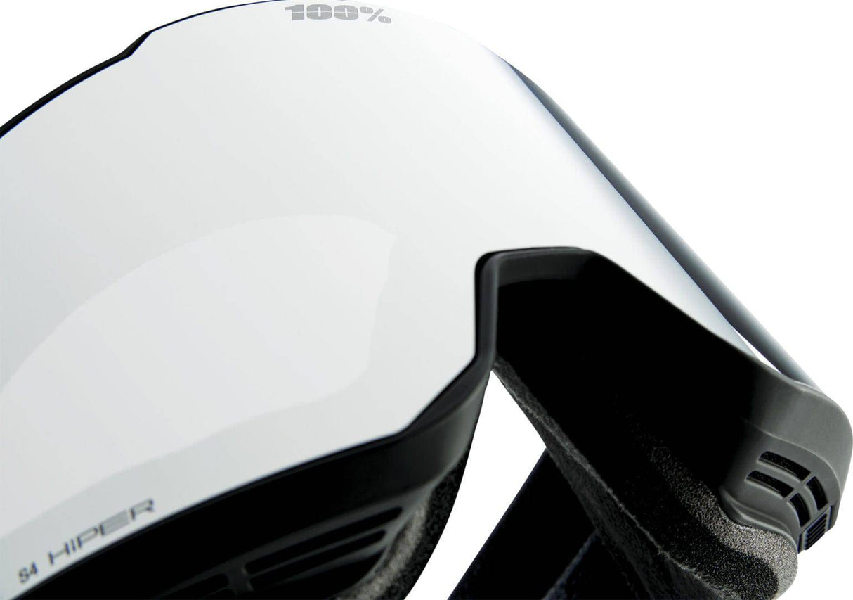 100percent100percent-Snowcraft XL Hiper Goggle Black/Silver - Mirror Silver Lens