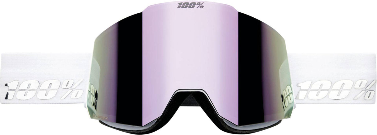 100percent100percent-Snowcraft Hiper Goggle White/Lavender - Mirror Lavender Lens