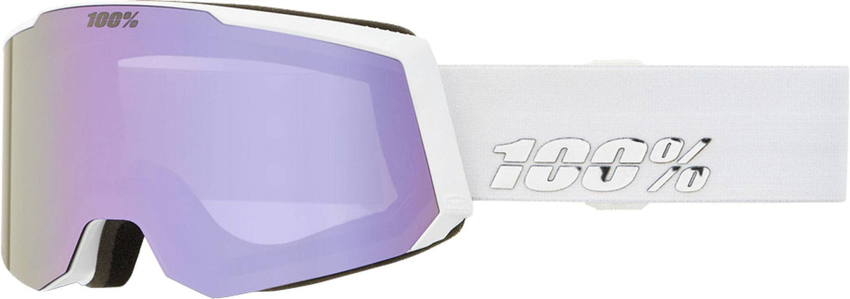100percent100percent-SNOWCRAFT S HiPER Goggle White/Lavender - Mirror Lavender Le