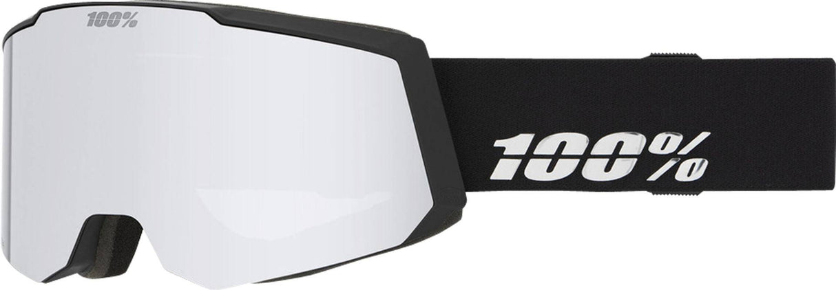 100percent100percent-SNOWCRAFT S HiPER Goggle Black/Silver - Mirror Silver Lens