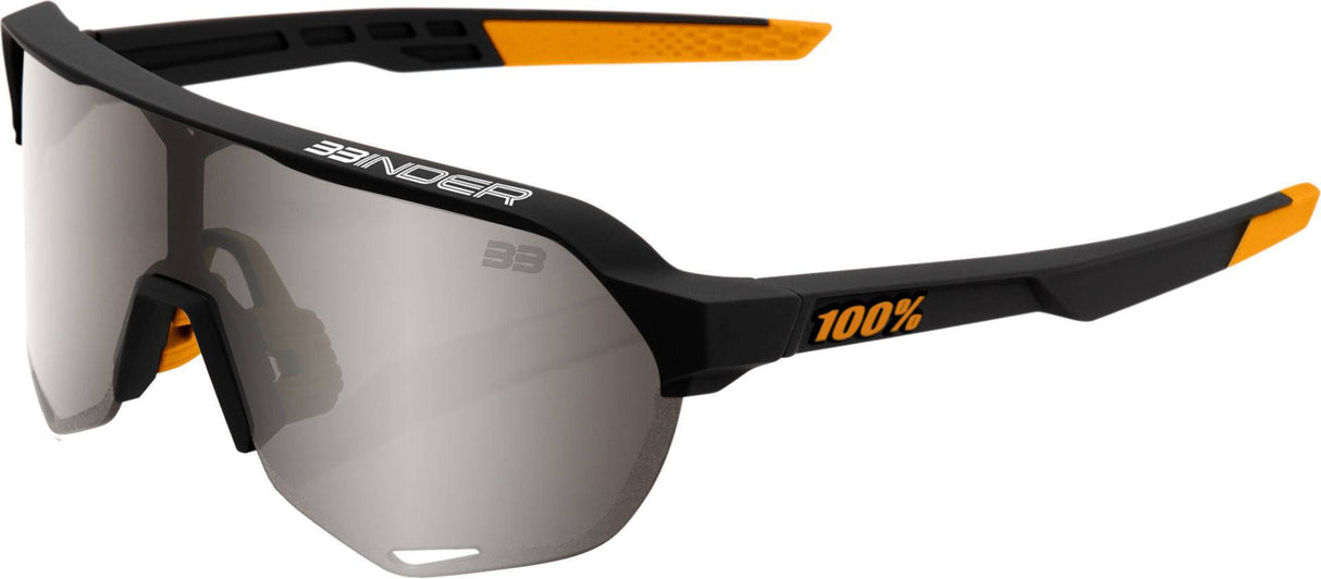 100percent100percent-S2 Brille Brad Binder SE Black - Silver Mirror Lens - S