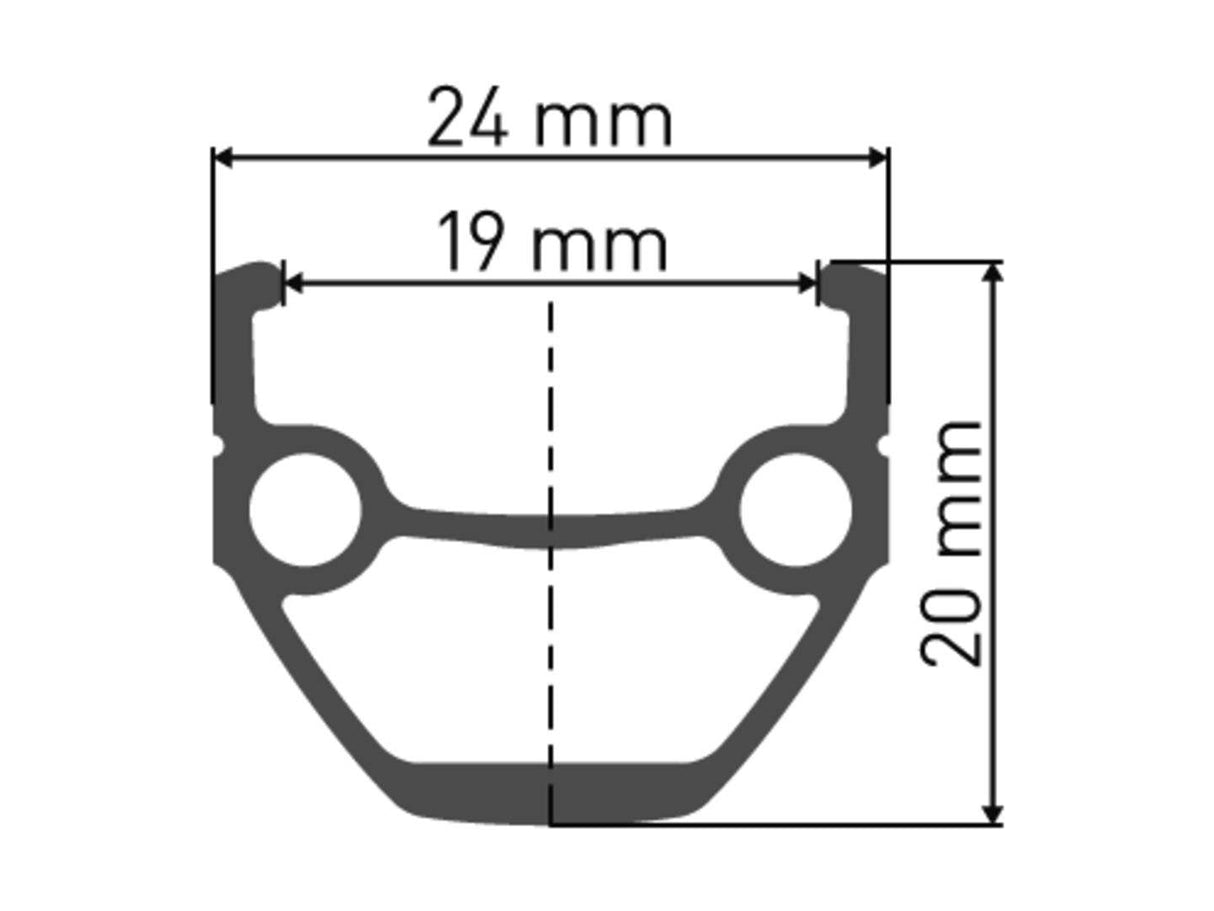 DT SwissDT Swiss-535 Felge RB 26" 19 32L