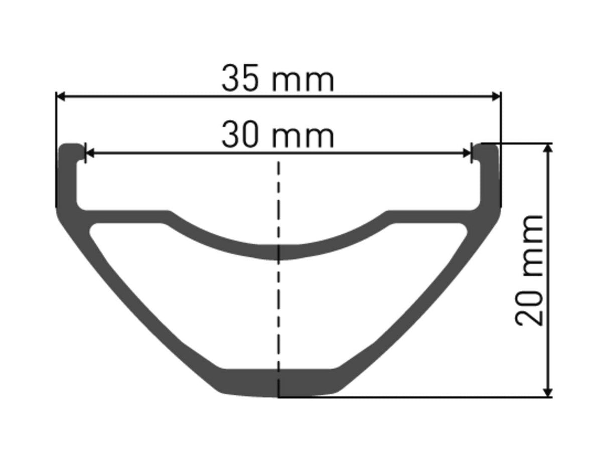 DT SwissDT Swiss-E 532 Felge DB 27.5" 30 28L