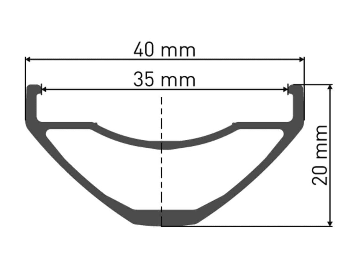 DT SwissDT Swiss-H 612 Felge DB 27.5" 35 32L