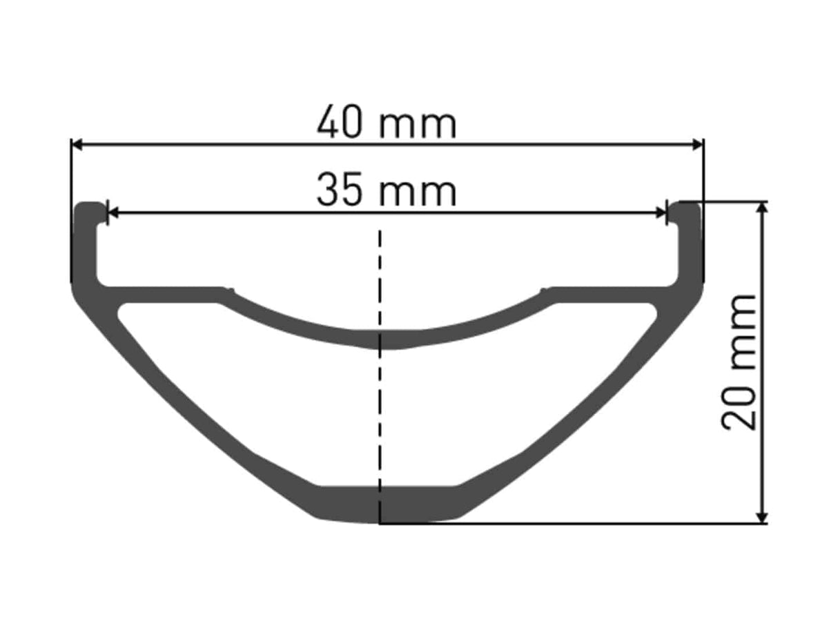 DT SwissDT Swiss-H 612 Felge DB 27.5" 35 28L