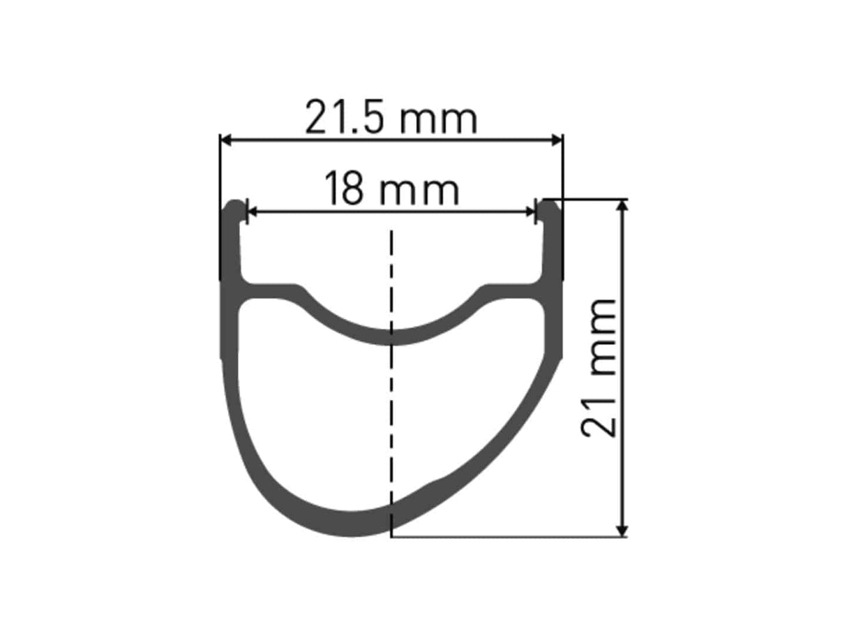 DT SwissDT Swiss-RR 411 Felge asymmetric RB 700c 18 28L