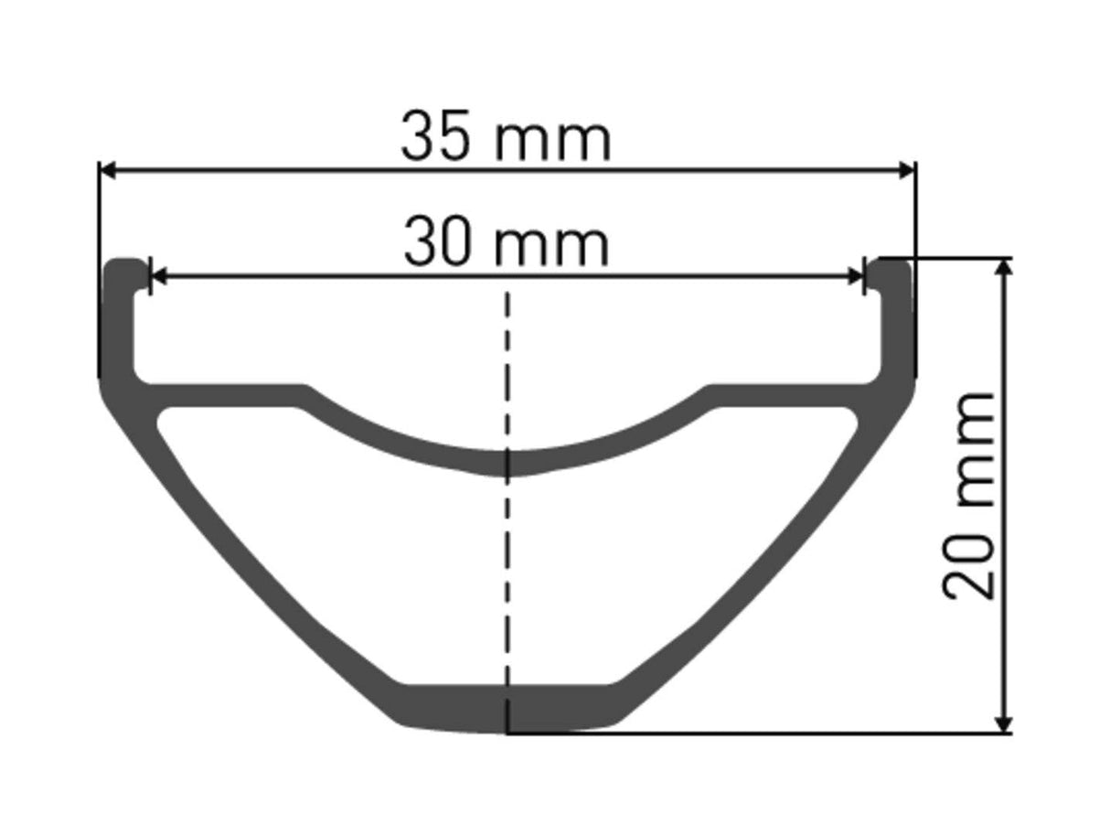 DT SwissDT Swiss-M 502 Felge DB 27.5" 30 32L
