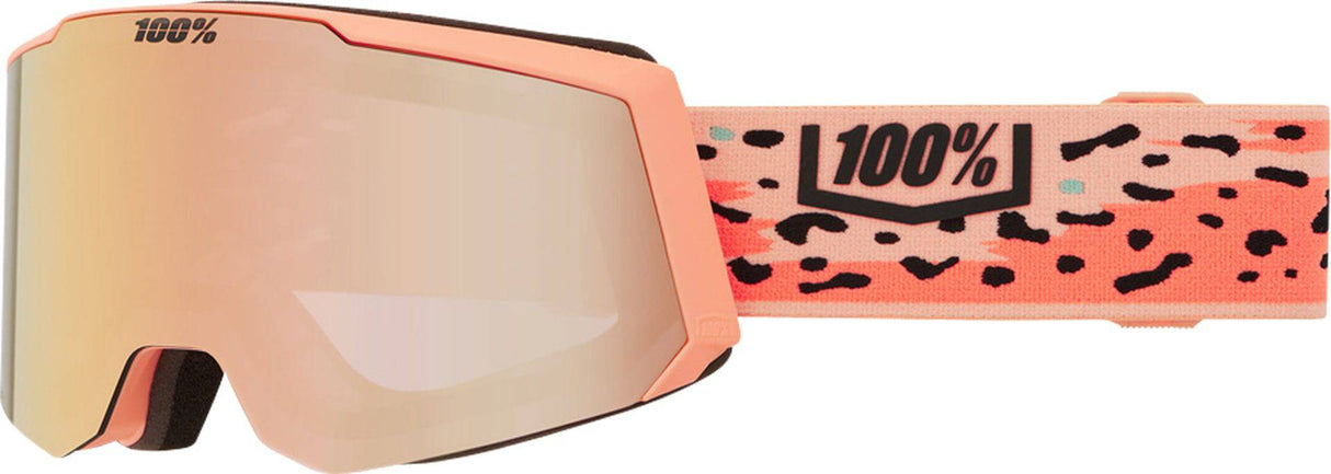 100percent100percent-SNOWCRAFT S HiPER Goggle Safari - Mirror Peach Lens