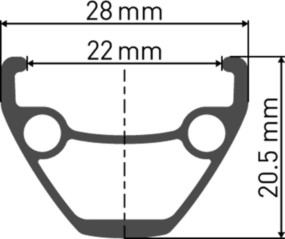 DT SwissDT Swiss-U 533 Felge DB 27.5" 22 32L