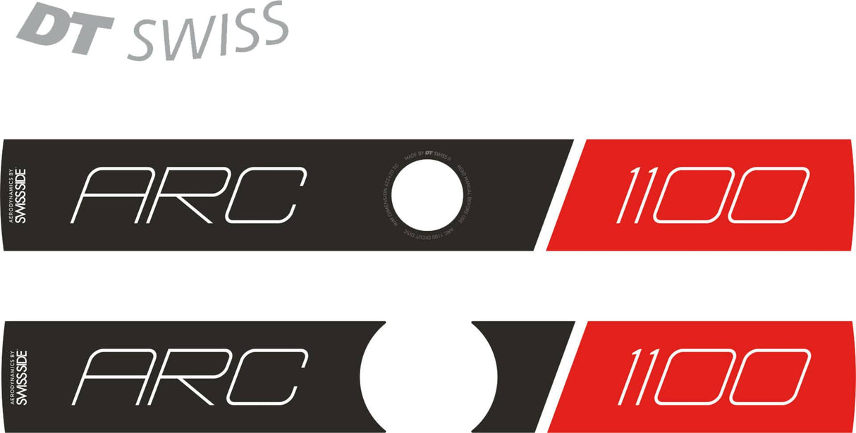 DT SwissDT Swiss-ARC 1100 DISC DICUT Laufrad Aufkleberset