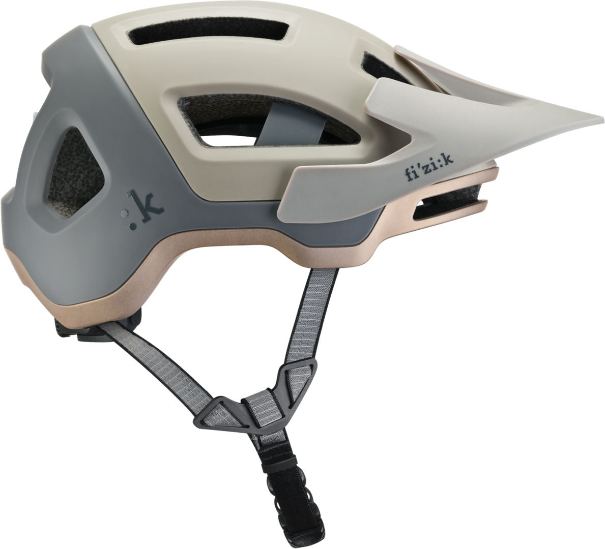 Fizik-Kassis Helmet + Light schlamm-sand