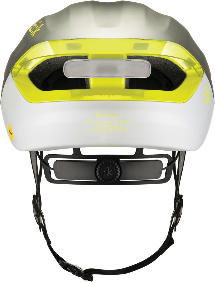 Fizik-Kudo Aero Helmet + Light silber