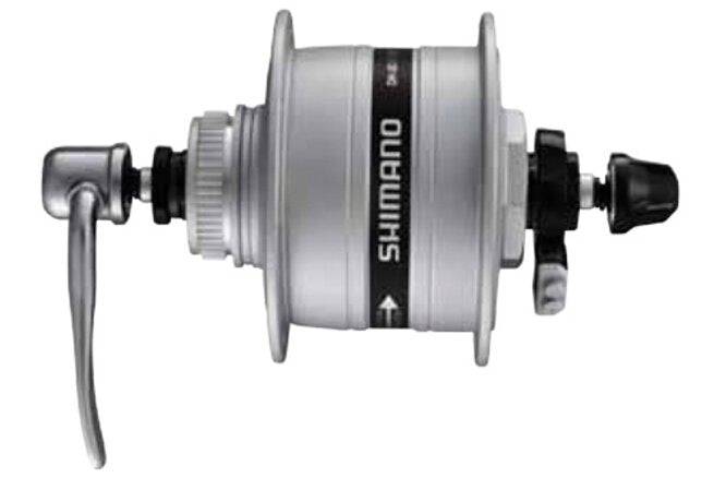 ShimanoShimano Nabendynamo DH-3D32 100 mm Center-Lock 36-Loch 6V/3.0W QR silber