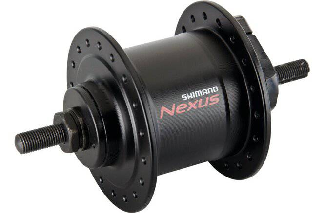 ShimanoShimano Nabendynamo NEXUS DH-C3000 100 mm V-Brake 36-Loch 6V/1.5W Mutterverschluss schwarz