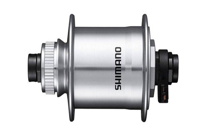 ShimanoShimano Nabendynamo DH-UR705 100 mm Center-Lock 32-Loch 6V/3.0W 12 mm silber