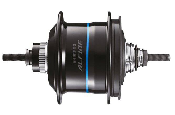 ShimanoShimano Getriebenabe ALFINE SG-S7051 8-Gang Di2 36-Loch Center-Lock 135 mm schwarz