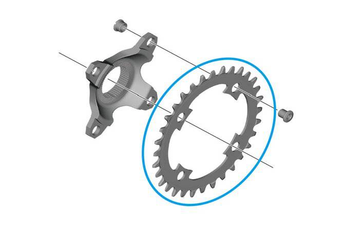 ShimanoShimano Kettenblatt STEPS CR-EM800 32 Zähne