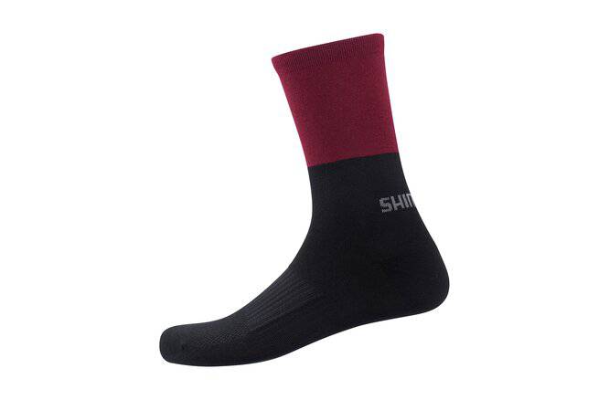 ShimanoShimano Original Wool Tall Socks black maroon