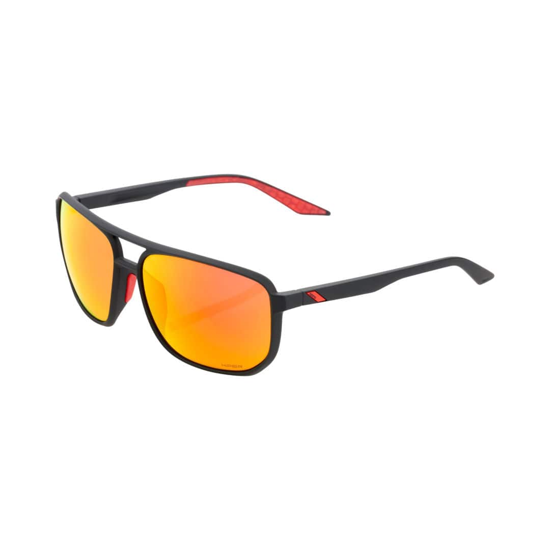 100percent100percent-Brille Konnor Soft Tact Black-HiPER Red ML