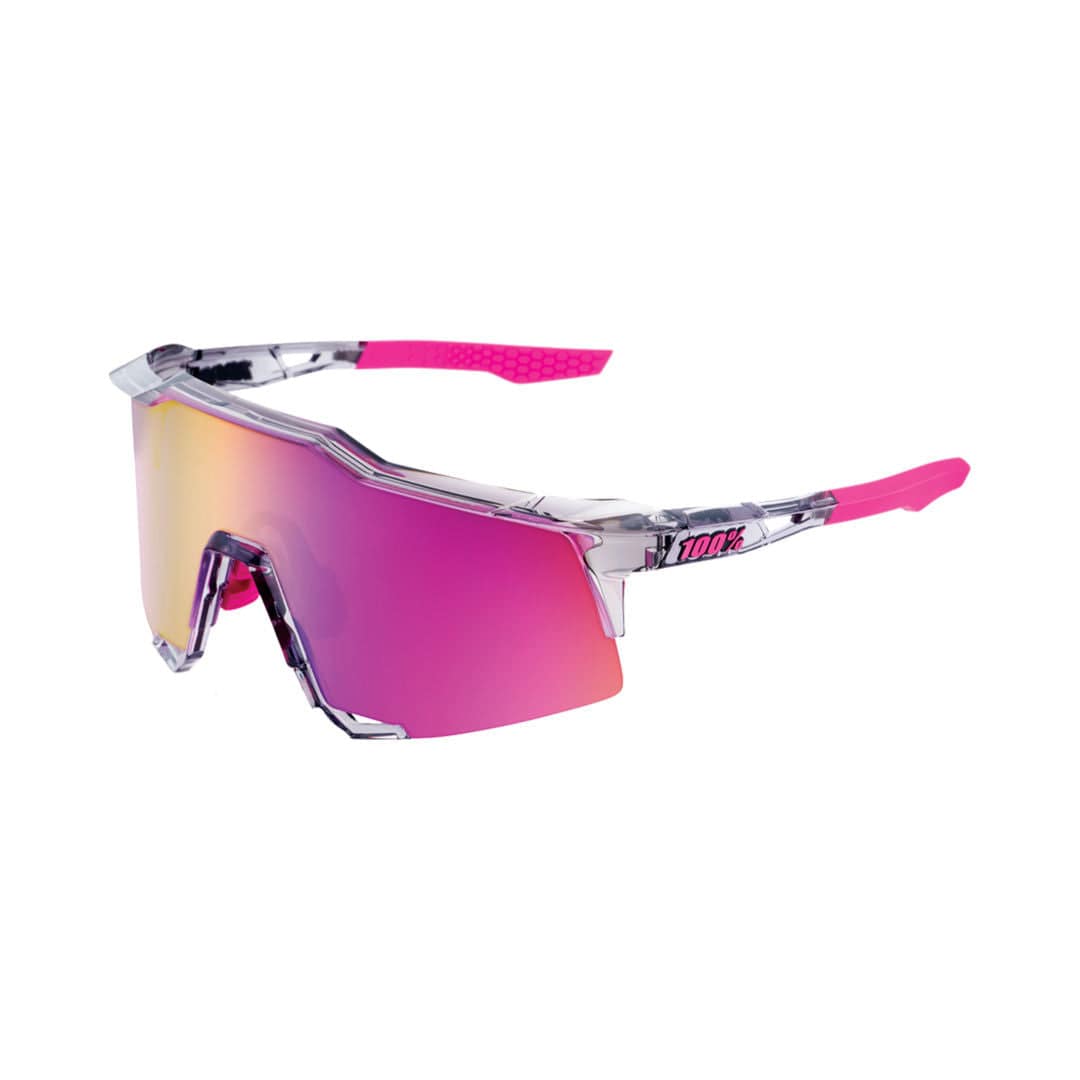 100percent100percent-Brille Speedcraft -Polished Translucent Grey -Purple Multila